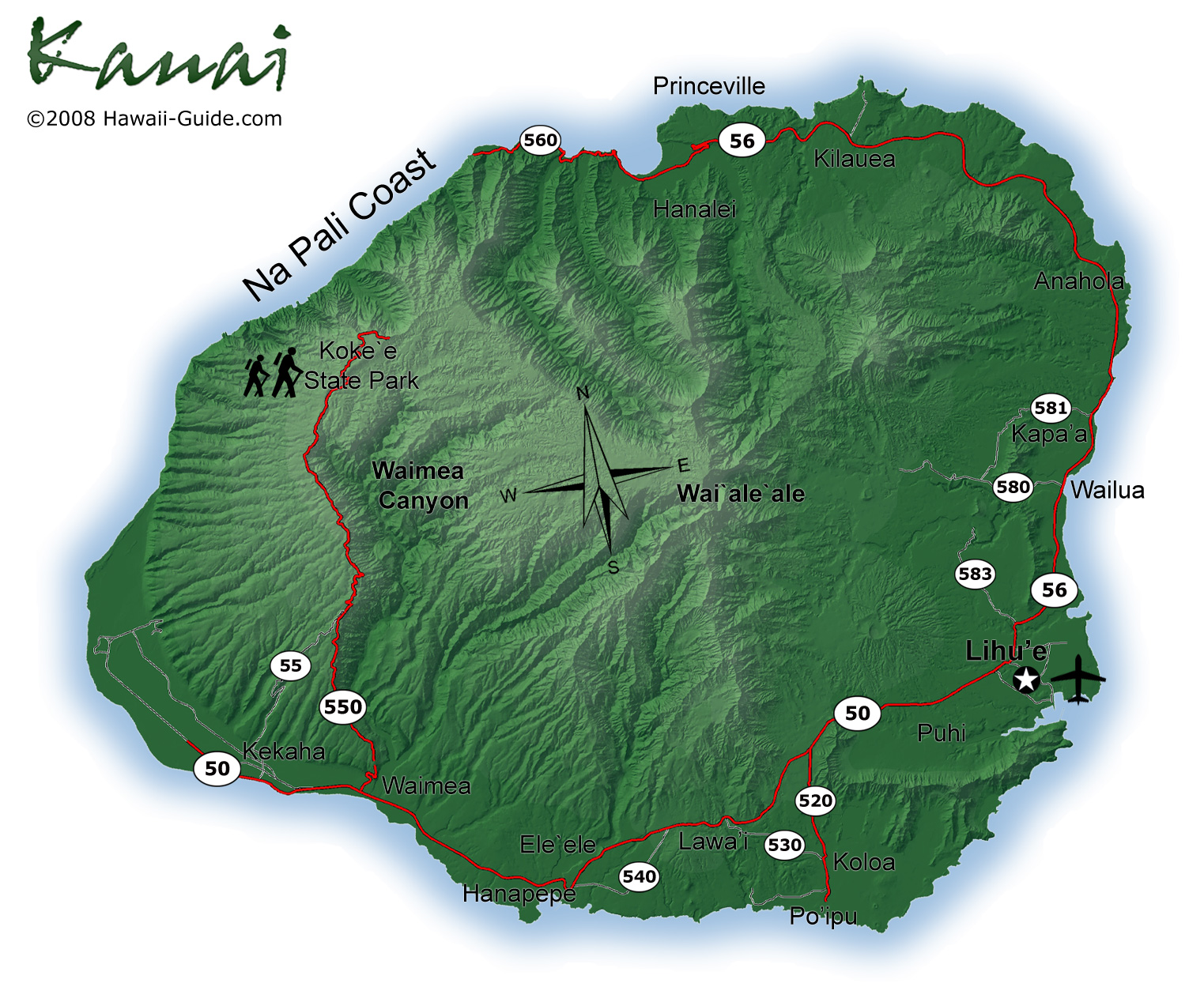 map of kauai report