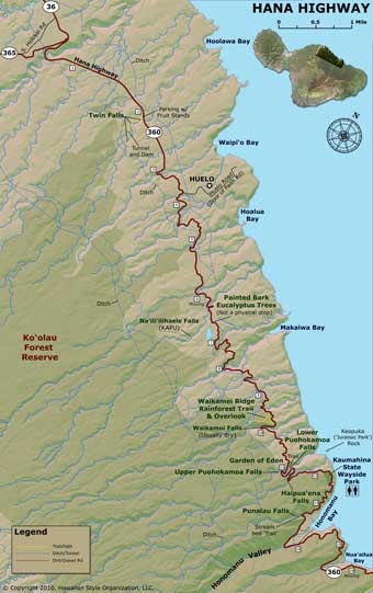 Hana Hawaii Map