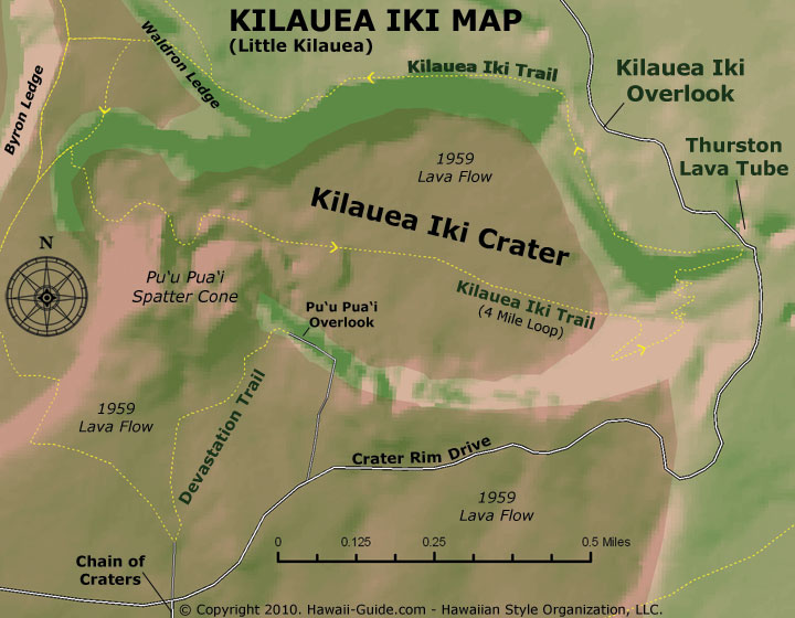Kilauea Iki Trail Photos, Map & Directions