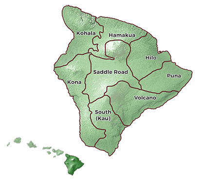 Big Island Regions Guide Image