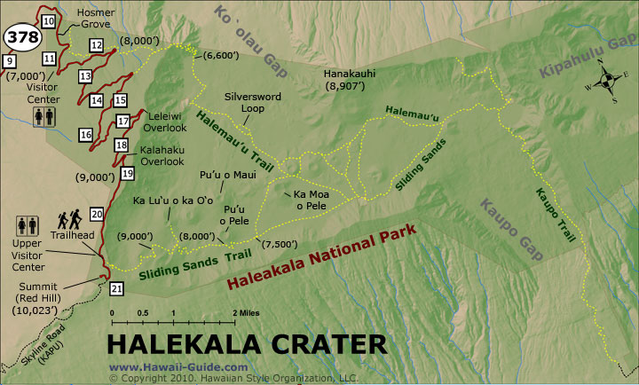 Haleakala National Park Maui - Maui Haleakala Crater Trails