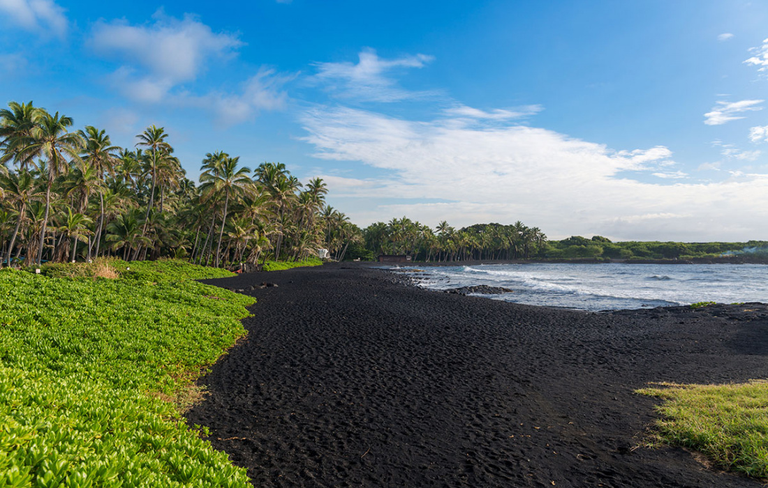 Punaluu Black Sand Beach Big Island