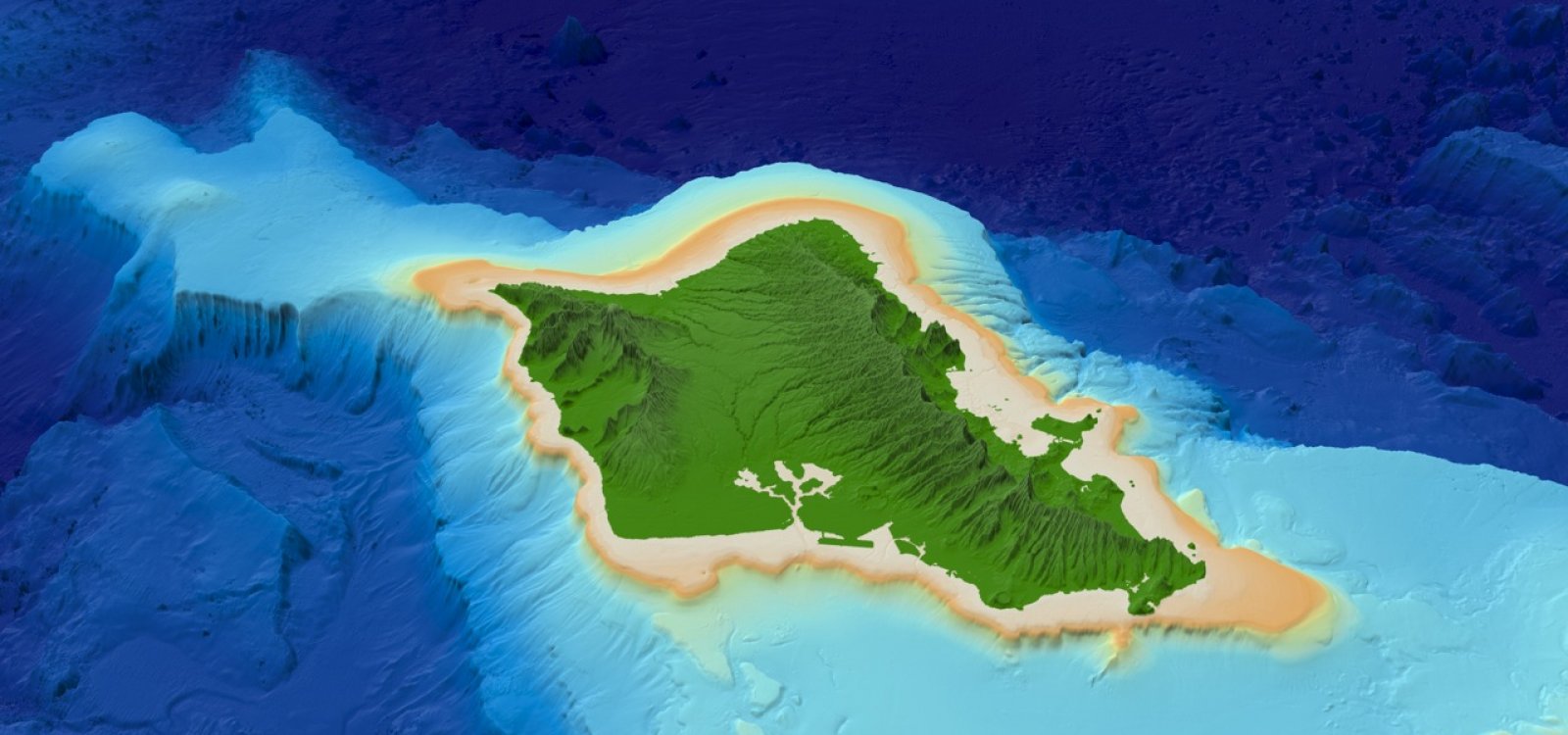 Hawaii 3D Map Images