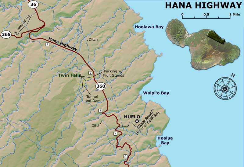 Road to Hana Map - Road To Hana Maps0 Large (1) 800 549 90 S C1 C B 0 0 